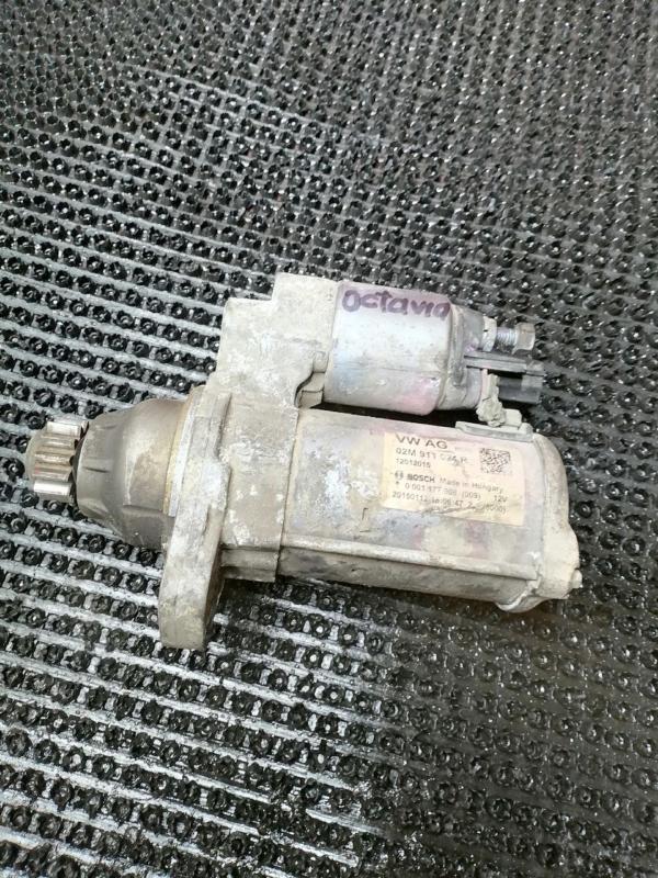 Запчасть стартер Skoda Octavia 2015 5E5 CWVA 02M911024 Б/У Стартер Skoda Octavia 2015 5E5 CWVA 02M911024 Б/У