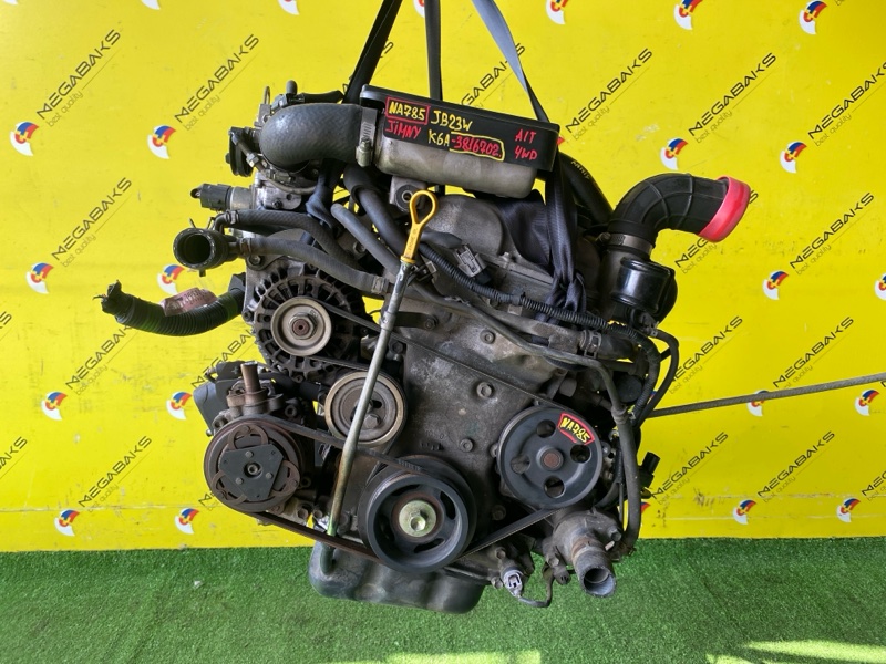 Двигатель Suzuki Jimny JB23W K6A-T 3816702 (б/у)