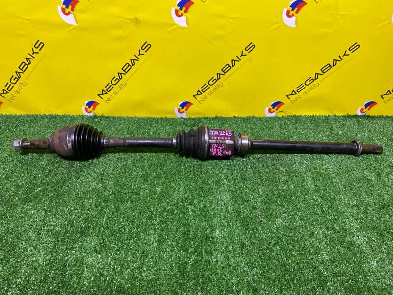 Привод NISSAN MURANO TNZ51 QR25DE 2009 передний правый (б/у)