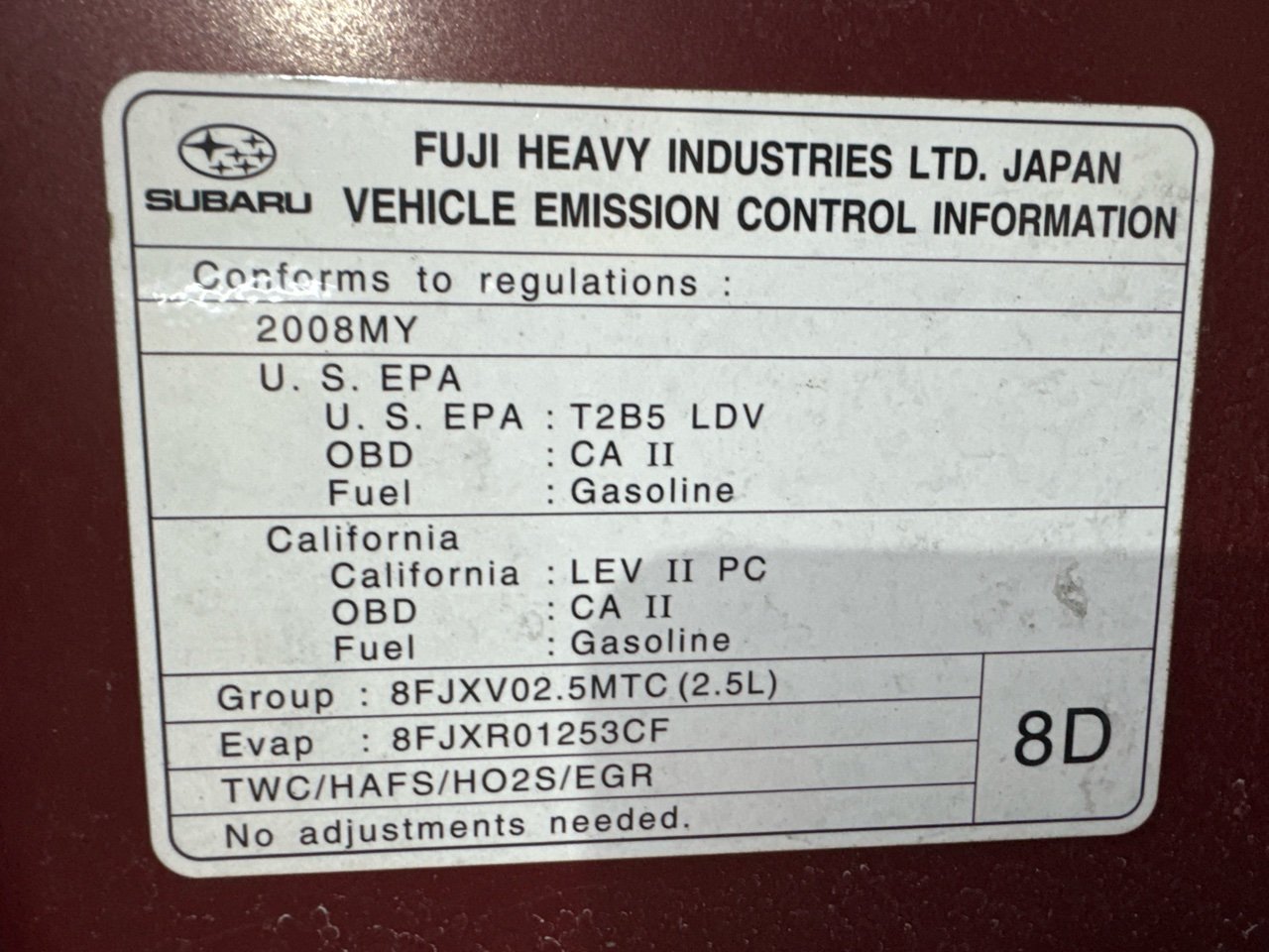 Капот передний Forester 2006 EJ 255 Капот передний Forester 2006 EJ 255