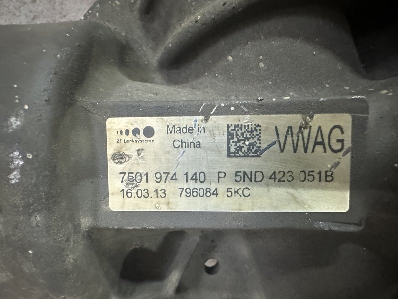 Рулевая рейка Yeti 2010