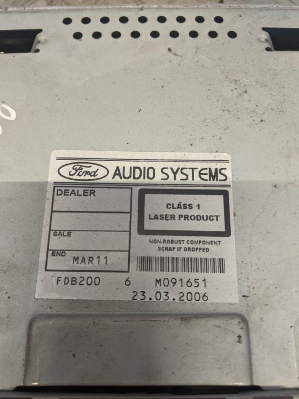 Магнитола FORD FUSION CBK 1.6