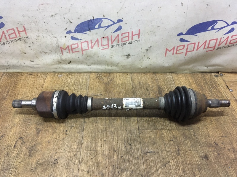 Полуось передняя левая CITROEN C4 2013 II 9656135280 Б/У