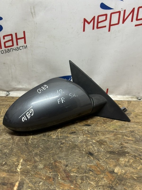 Зеркало правое электрическое NISSAN PRIMERA 2002 P12 96301AU469 Б/У