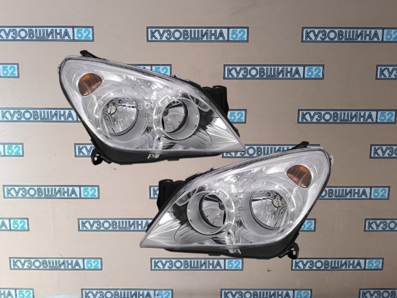 Фара комплект Opel Astra H 2004-2014 ЭК Хром 93190069-93190070 новая