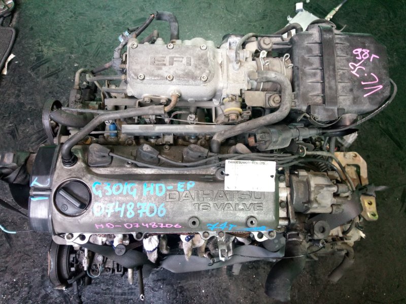 Двигатель Daihatsu Pyzar G301G HD-EP 1998 (б/у)