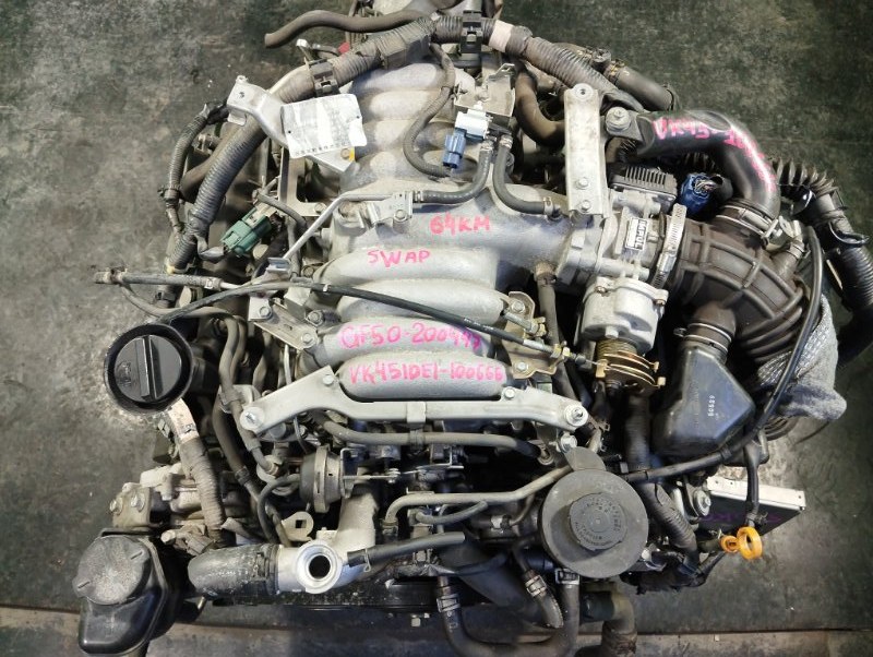Двигатель Nissan Cima GF50 VK45-DE (б/у)