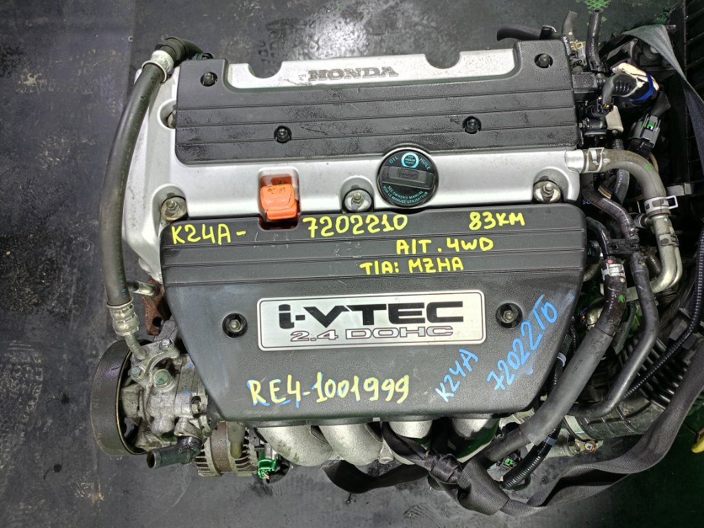 Двигатель HONDA CRV RE4 K24A-DE (б/у)