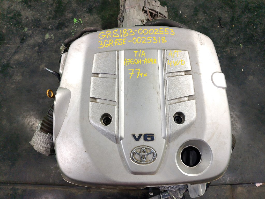 Двигатель TOYOTA CROWN GRS183 3GR-FSE (б/у)