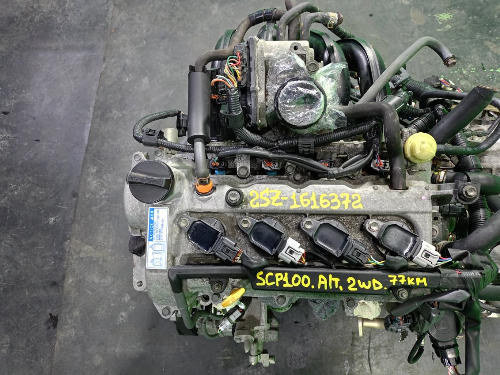 Двигатель TOYOTA RACTIS SCP100 2SZ-FE (б/у)