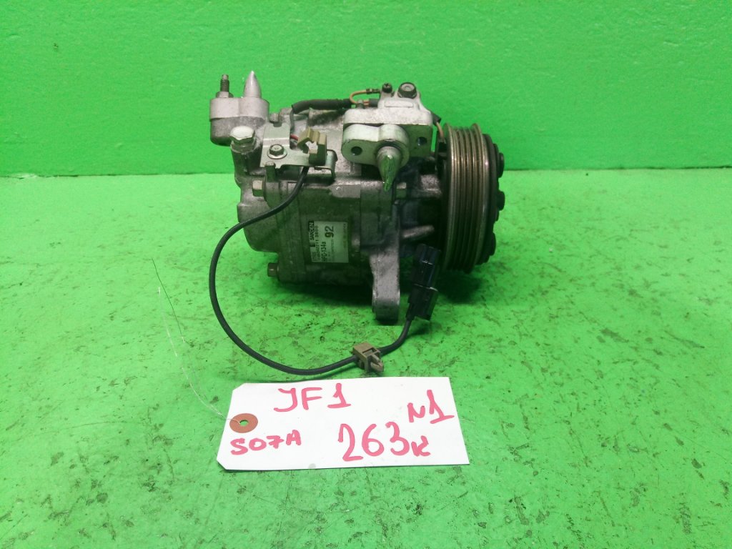 Компрессор кондиционера HONDA N-BOX JF1 S07A (б/у) #1