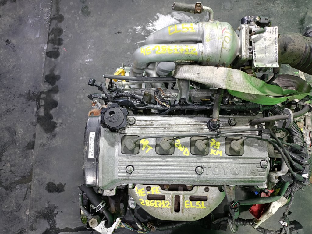 Двигатель TOYOTA COROLLA EL51 4E-FE (б/у)