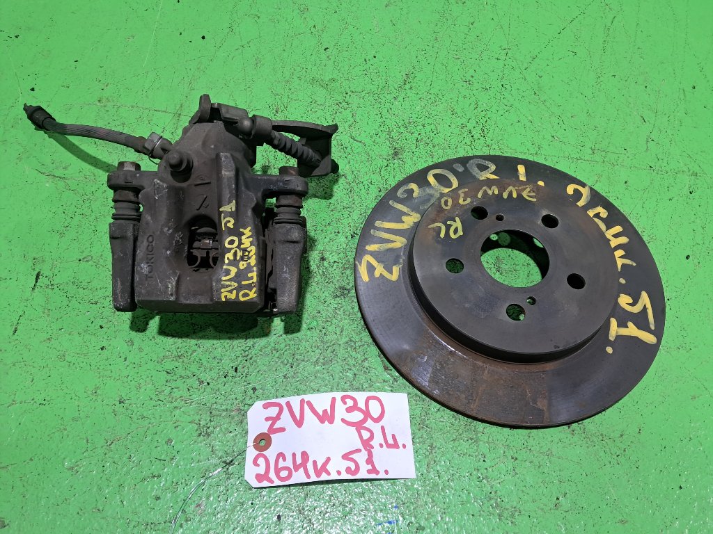 Суппорт TOYOTA PRIUS ZVW30 задний левый (б/у) #1