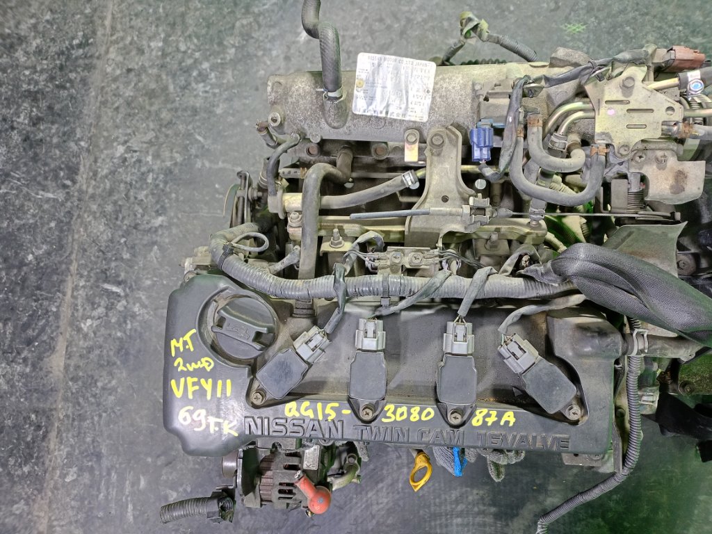 Двигатель NISSAN WINGROAD VFY11 QG15-DE (б/у)