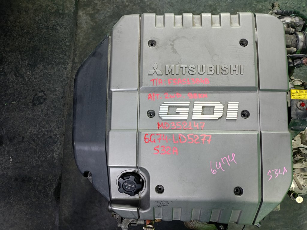 Двигатель MITSUBISHI PROUDIA S32A 6G74 (б/у)