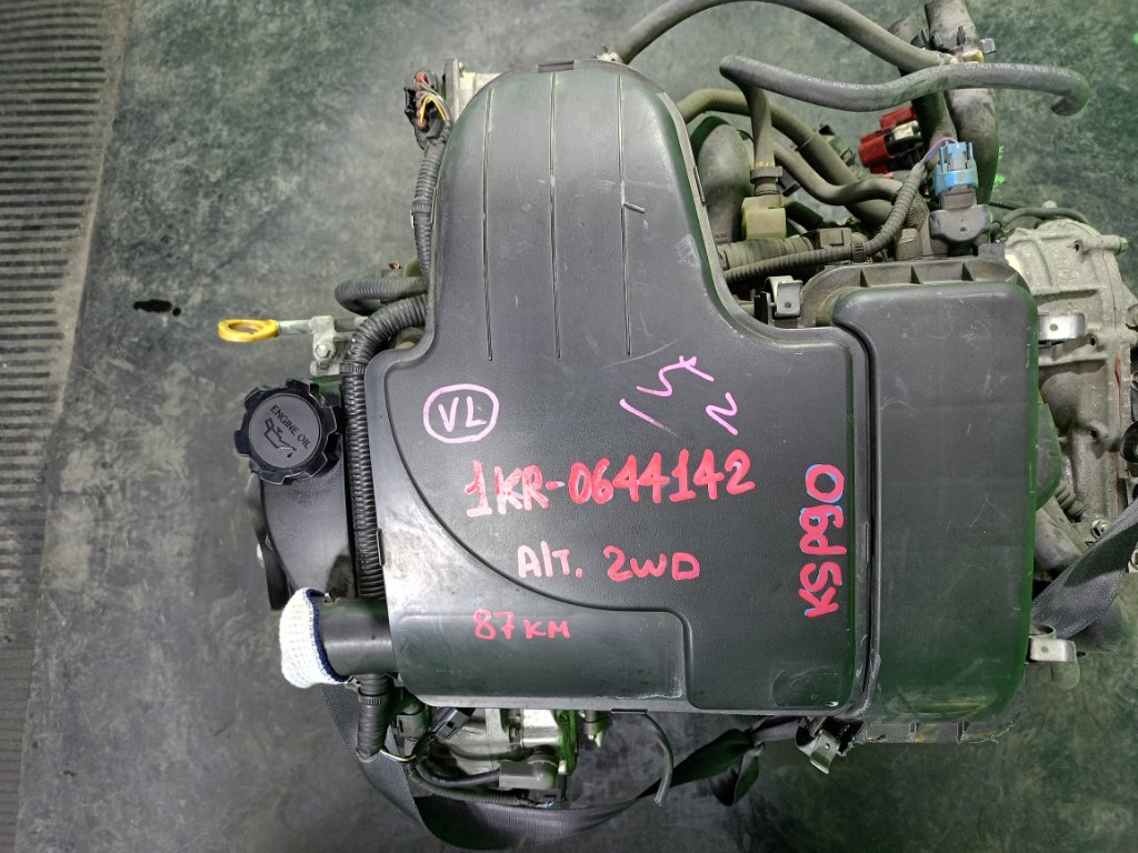 Двигатель TOYOTA VITZ KSP90 1KR-FE (б/у)