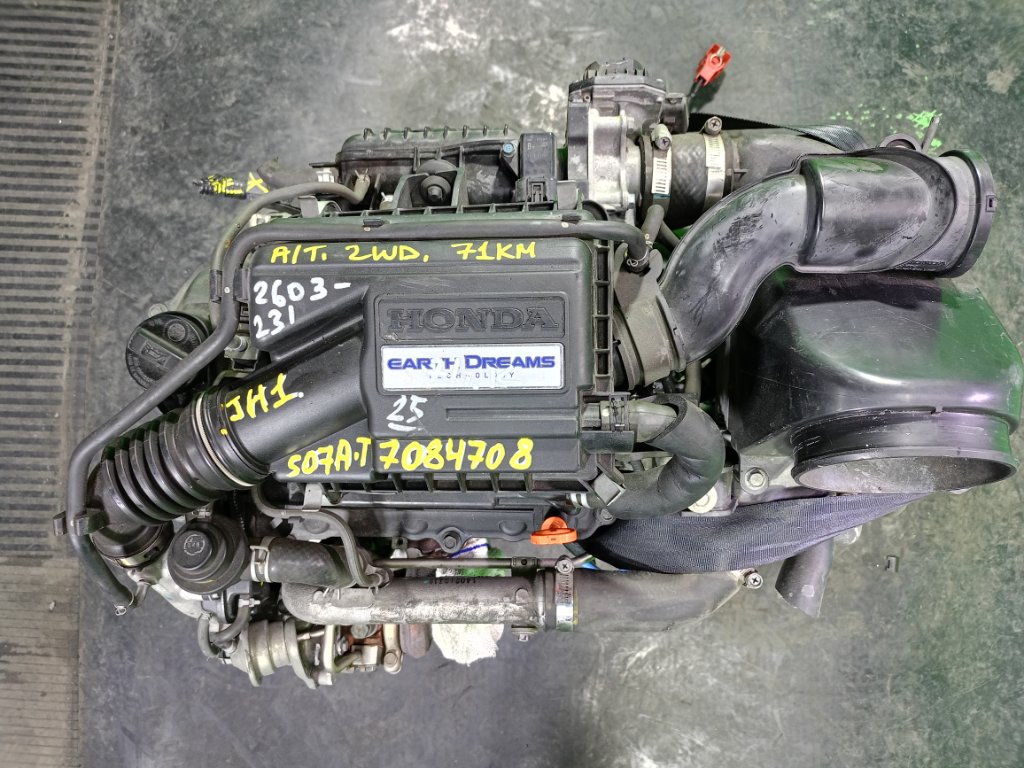 Двигатель HONDA N-WGN JH1 S07A-T (б/у)