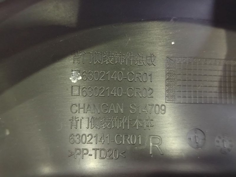 Обшивка крышки багажника правая UNI-K 2020-2024