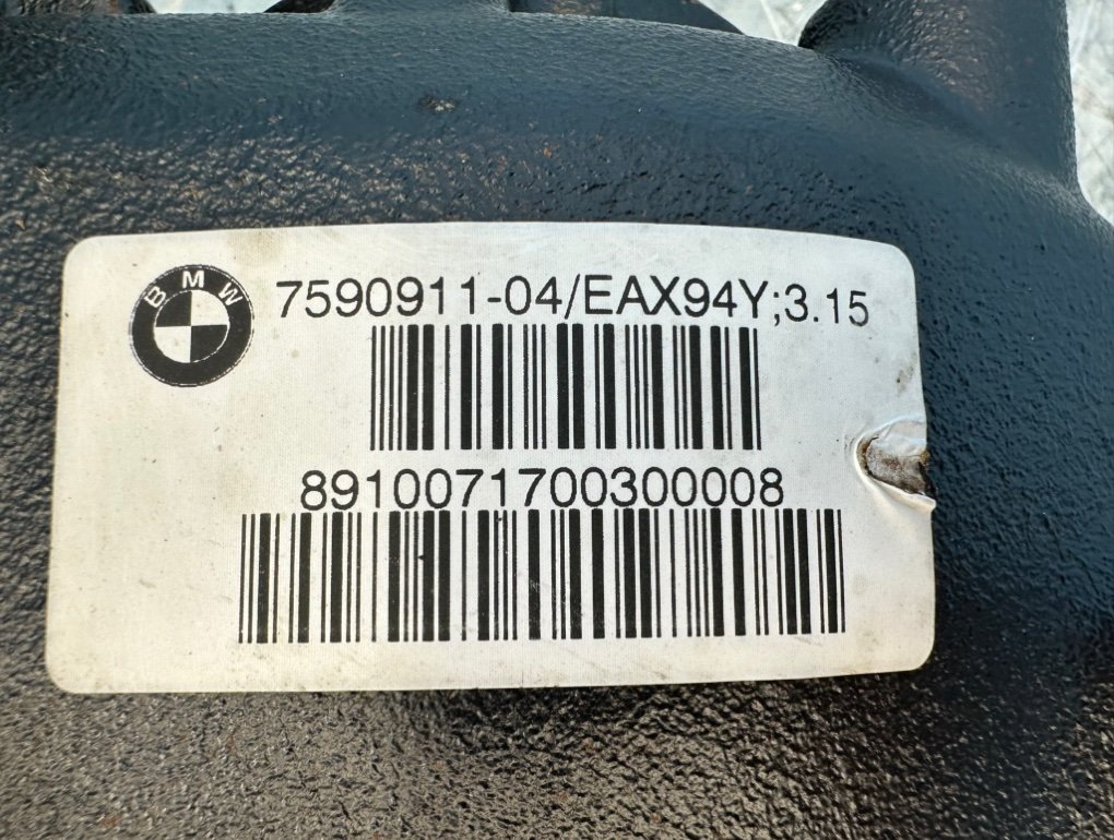 Редуктор 3.15 задний X5 2010 E70 N55 Редуктор 3.15 задний X5 2010 E70 N55