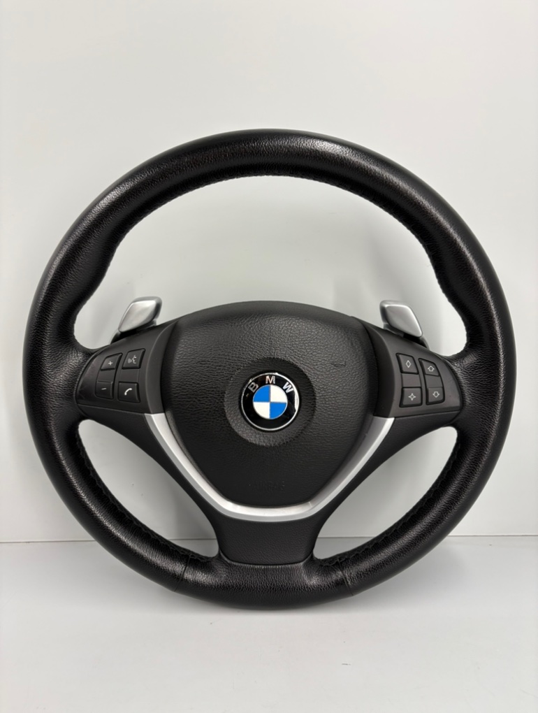 Руль спорт с лепестками BMW X6 2009 E71 N54 контрактная