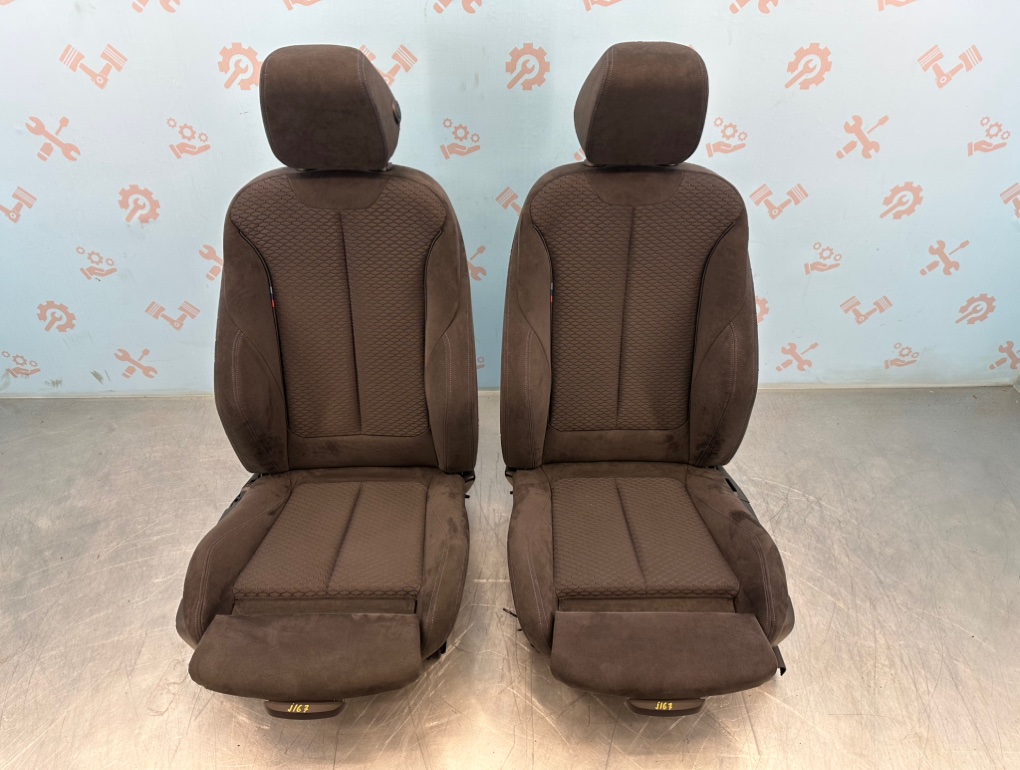 Сиденья спорт электро алькантара BMW 3 2012 F30 N20 контрактная