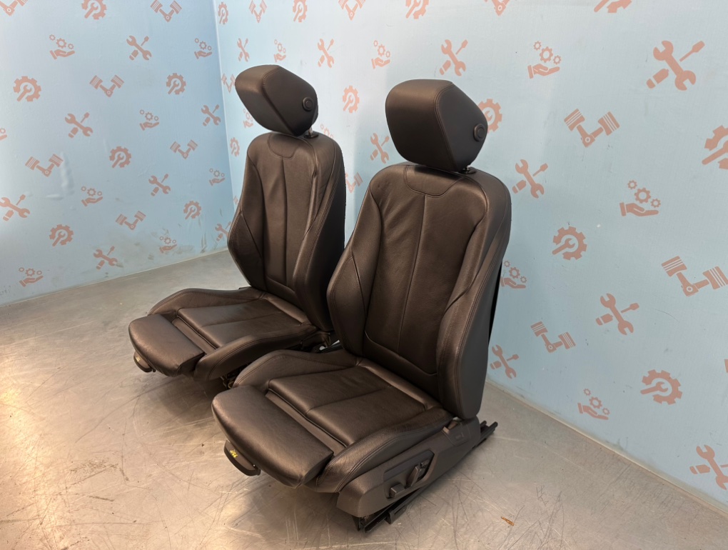 Сиденья спорт электро черная кожа BMW 3 F30 N55