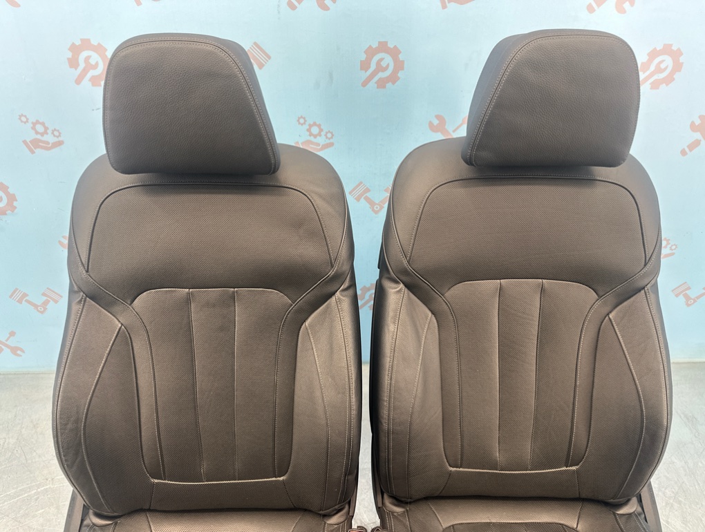 Сиденья комфорт вентиляция черная кожа передние BMW 7 G12 Сиденья комфорт вентиляция черная кожа передние BMW 7 G12