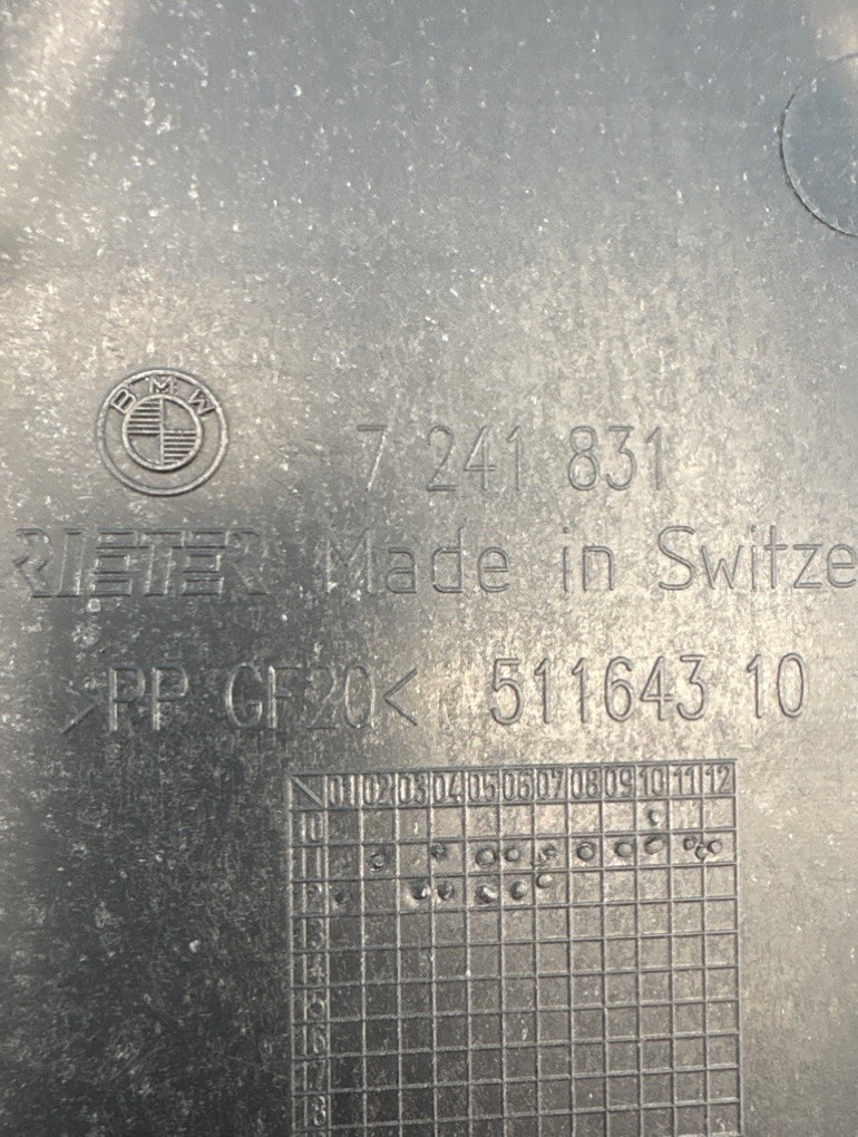 Защита днища кузова левая 3 2012 F30 N20 Защита днища кузова левая 3 2012 F30 N20