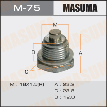 Болт масляного поддона Mitsubishi Pajero V23C M-75