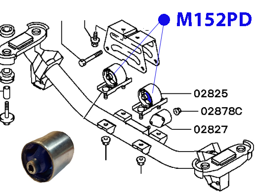 Опора раздатки Mitsubishi Delica PD3W M152PD