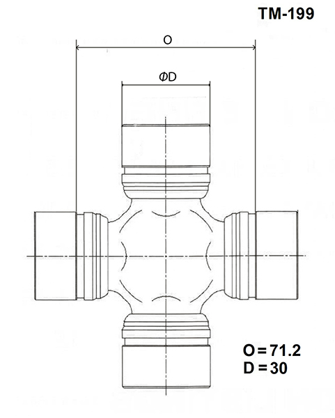 Крестовина Mitsubishi Pajero V25C TM199