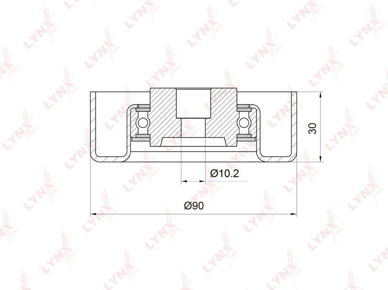 Ролик обводной Mitsubishi Pajero V13V PB-7021