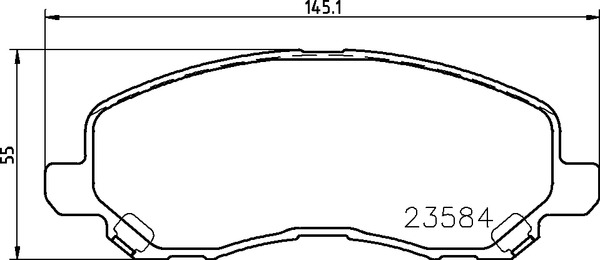 Тормозные колодки Isuzu Bighorn UBS12CK переднее NP3009