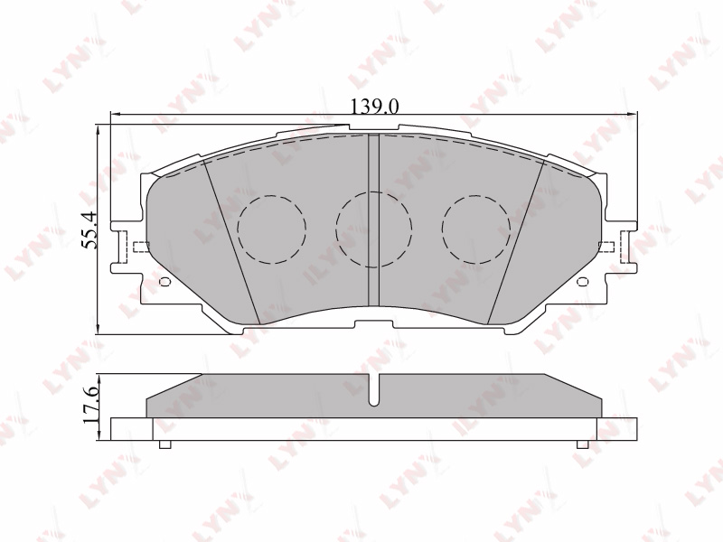 Тормозные колодки Toyota Corolla Fielder NZE141 переднее BD-7542