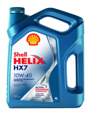 Масло моторное 4L 10W40 полусинтетика SHELL HX7 10W40