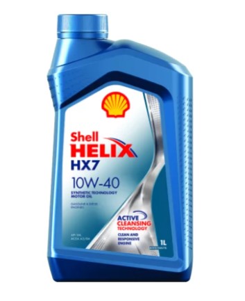 Масло моторное 1L 10W40 полусинтетика SHELL HX7 10W40