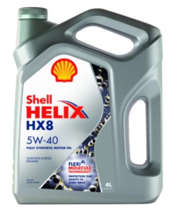 Масло моторное 4L 5W40 синтетика SHELL HX8 5W40 4L