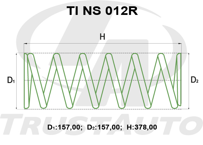 Пружина Nissan Terrano LR50 задняя TINS012R