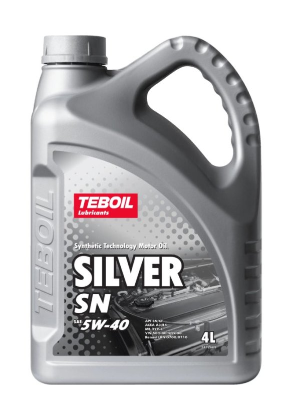 Масло моторное 4L 5W40 полусинтетика TEBOIL SILVER SN 5W40