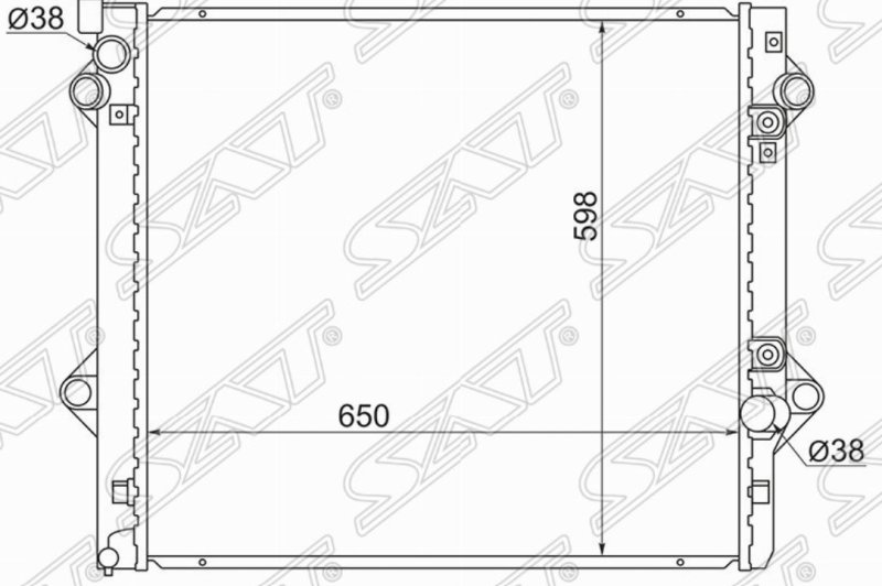 Радиатор двс Lexus Gx470 UZJ120 2UZ TY0009-120-4.7