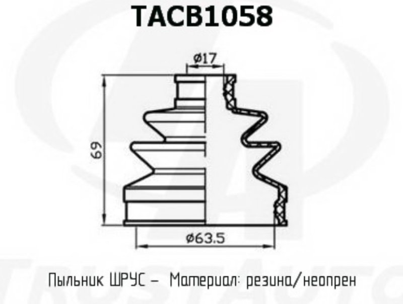 Пыльник привода Nissan X-Trail AGT32 TACB-1058