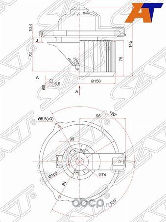 Мотор печки Suzuki Escudo TA02W ST-87103-12050