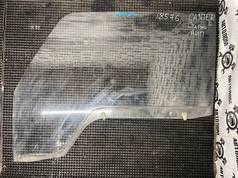 Стекло боковое Mitsubishi Canter FE305B 4D32 1990 переднее левое (б/у)