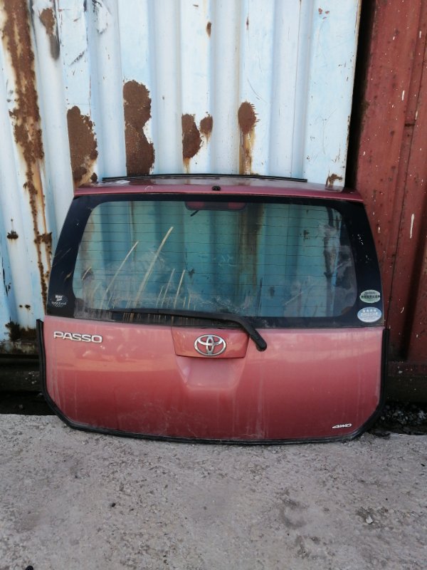 Дверь багажника Toyota Passo KGC10 (б/у)