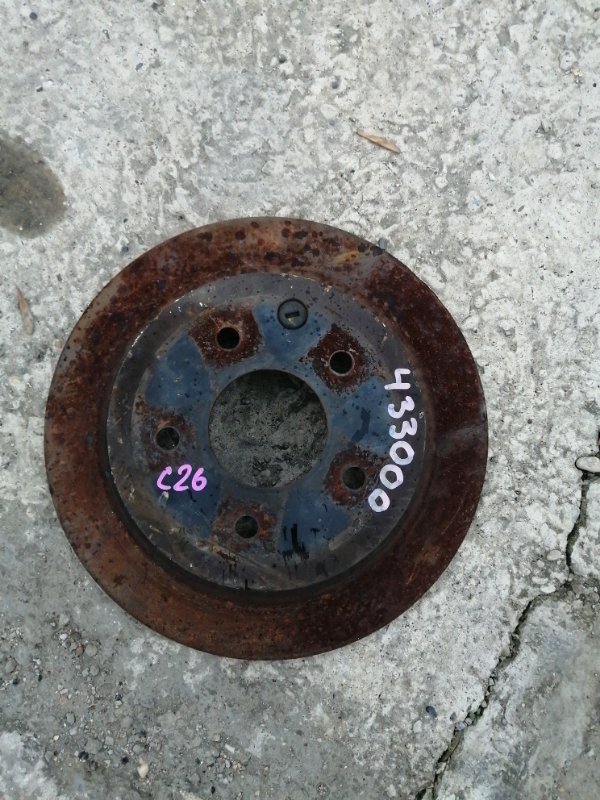 Тормозной диск Nissan Serena C26 MR20 задний (б/у)