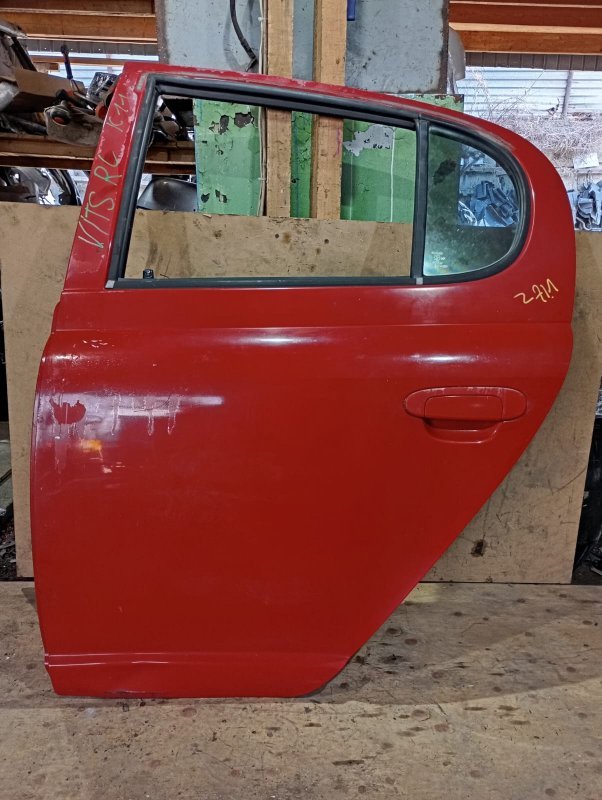 Дверь Toyota Vitz SCP10 1SZFE 2000 задняя левая (б/у)