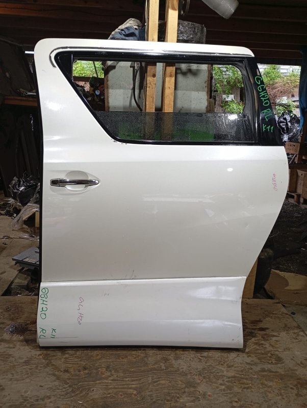Дверь TOYOTA VELLFIRE GGH20 2GR-FE 2008 задняя левая (б/у)