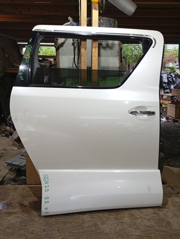 Дверь TOYOTA VELLFIRE GGH20 2GR-FE 2008 задняя правая (б/у)