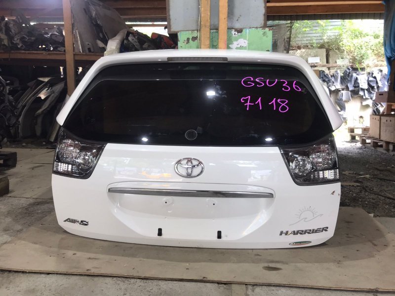 Дверь задняя TOYOTA HARRIER GSU35 2GR-FE 2008 (б/у)