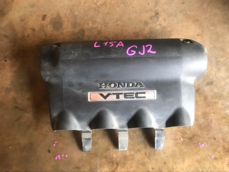 Пластиковая крышка на двс HONDA AIRWAVE GJ1 L15A 2010 (б/у)
